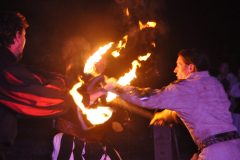Combat enflammé